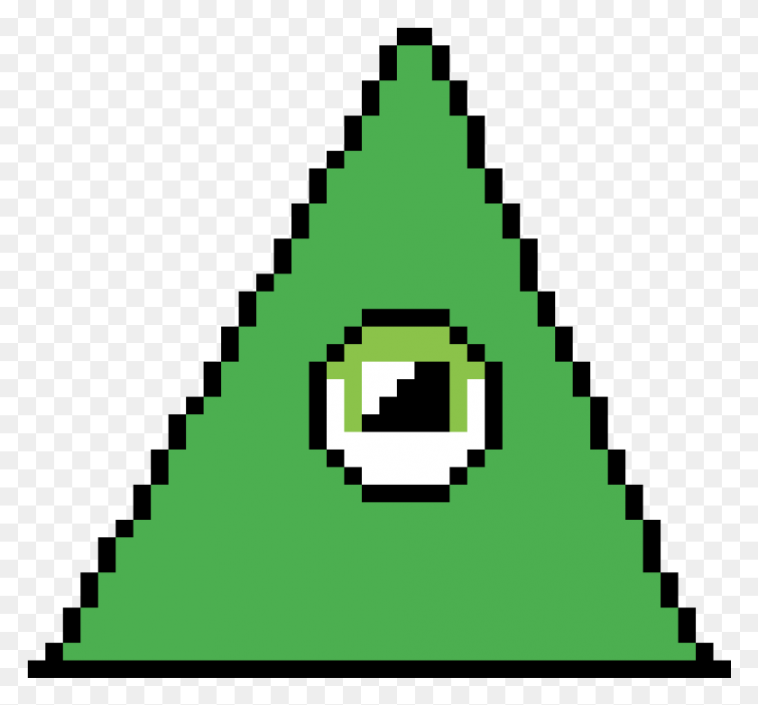 961x889 Illuminati Pixel Art Minecraft Fcil, Triangle, Arrowhead HD PNG Download