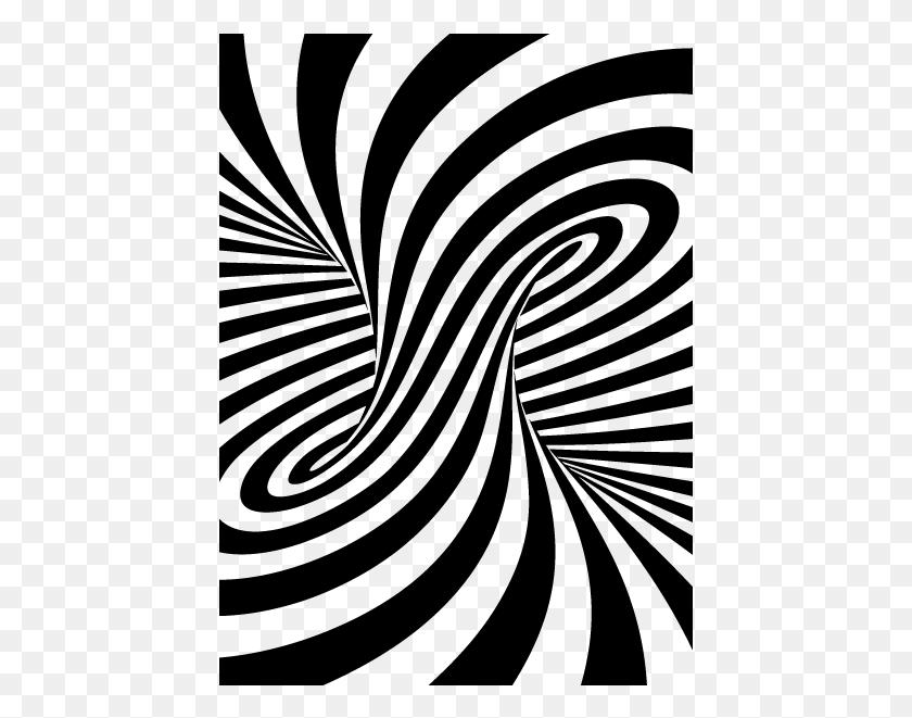 437x601 Illusions Drawing Trippy Optical Illusion Coloring Book, Gray, World Of Warcraft HD PNG Download