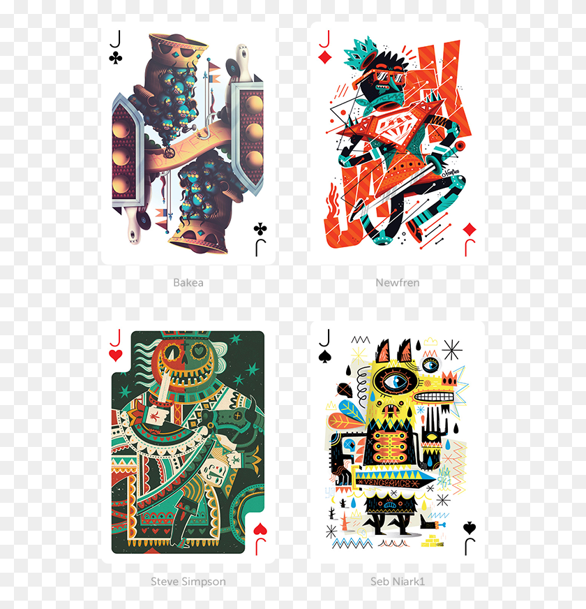 551x812 Иллюстрированная Колода Карт Покер Дизайн Карты Джека, Графика, Скейтборд Hd Png Скачать
