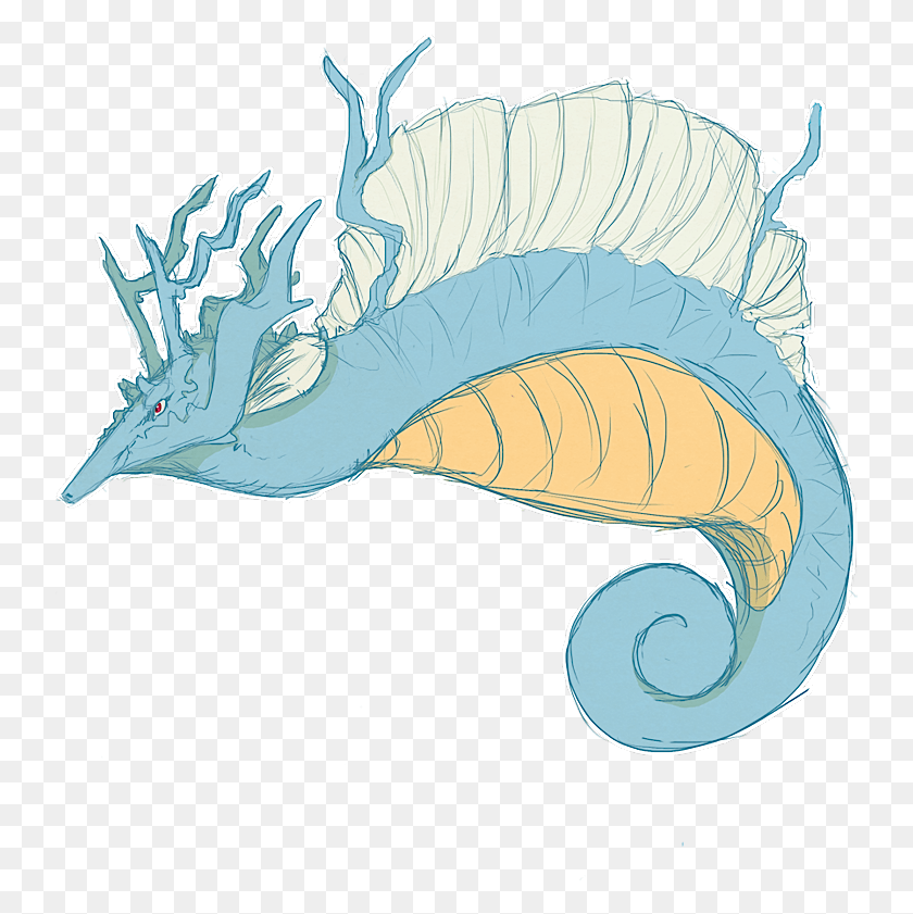 739x781 Ilustración, Animal, Dragon, Sea Life Hd Png Descargar