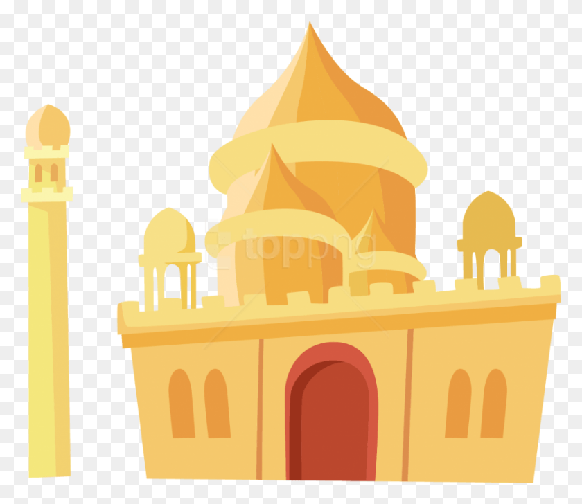 850x728 Illustration, Architecture, Building, Temple HD PNG Download