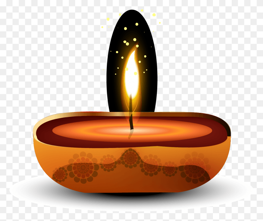 1376x1138 Illustration, Diwali, Candle, Lamp HD PNG Download