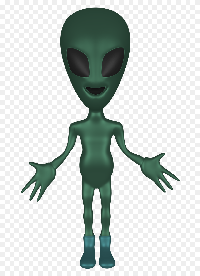 670x1101 Illustration, Alien, Green, Toy HD PNG Download