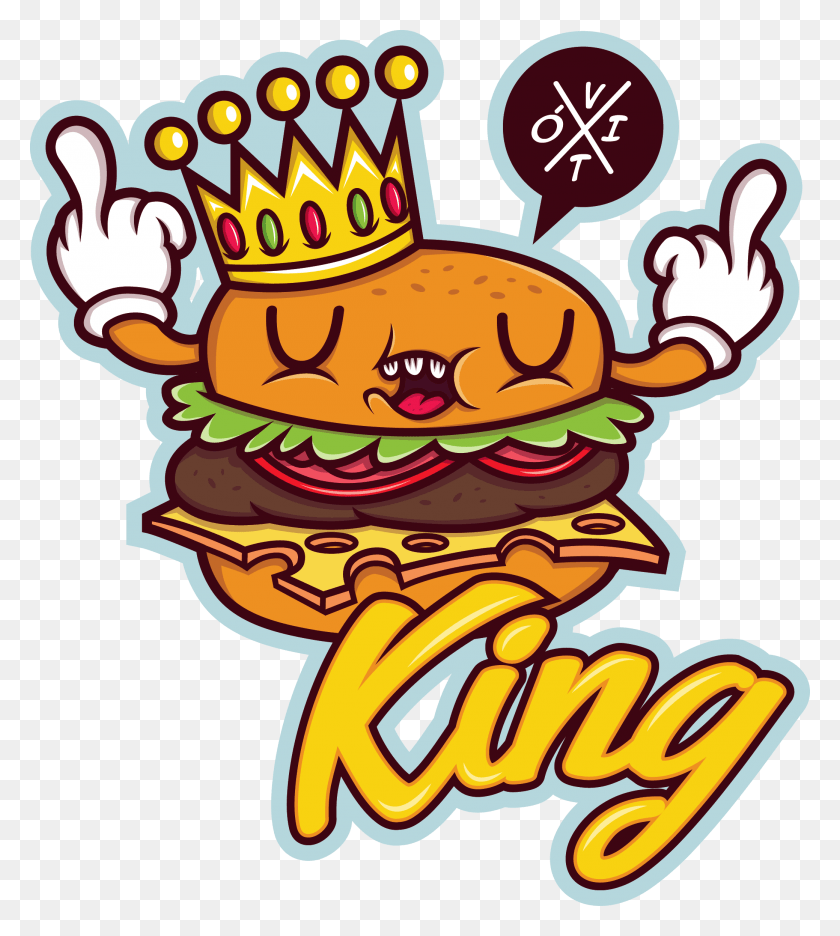 2078x2334 Иллюстрация Burger King Http, Бургер, Еда, Динамит Hd Png Скачать