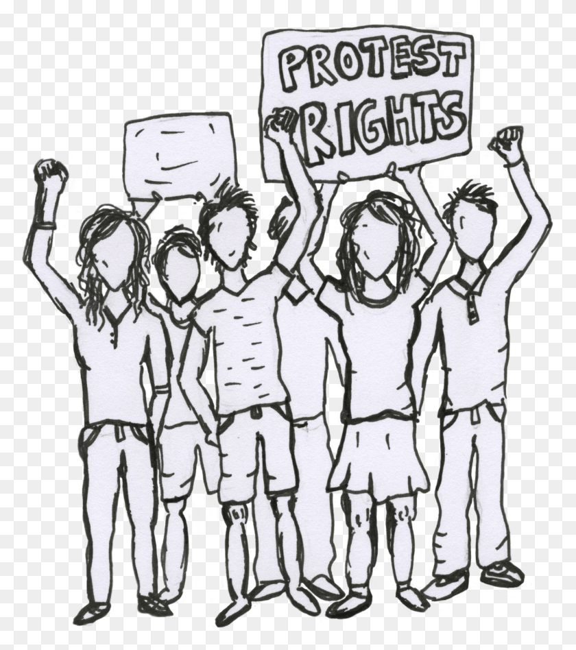 1216x1385 Ilustración De Shannon Delurio Protesta Por Los Derechos De Dibujos Animados, Mano, Prisión Hd Png