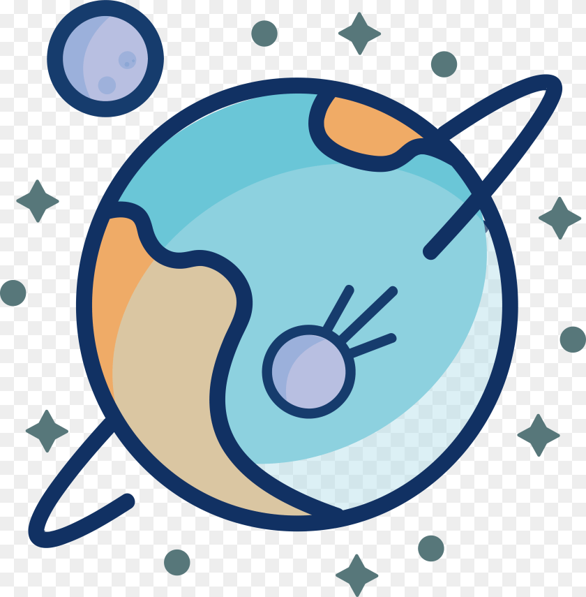Illustration Flat Planet Minimalist And Vector Planets Transparent Vector, Astronomy, Outer Space, Ammunition, Grenade PNG