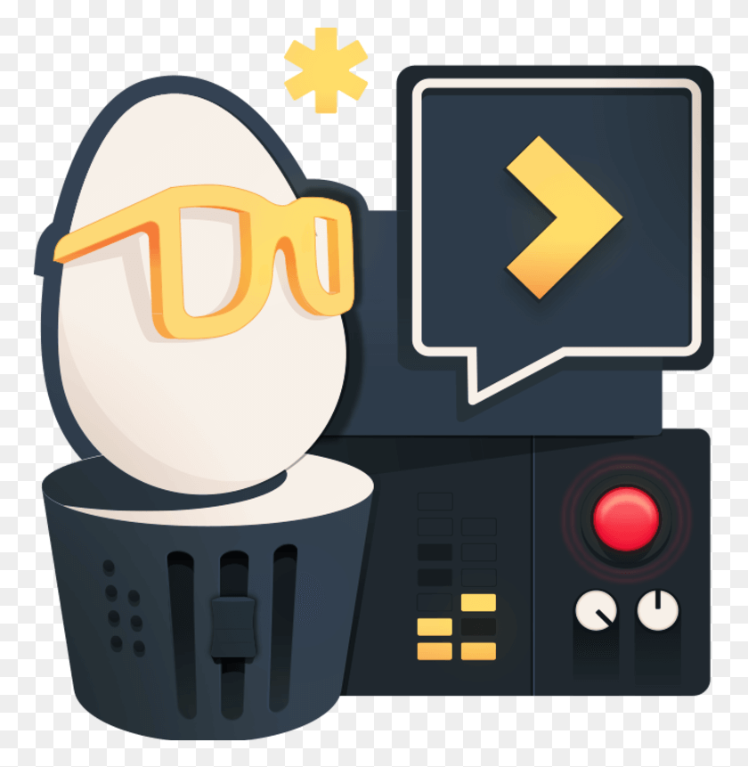 767x801 Illustration For Record Badass Screencasts For Egghead, Symbol, Sign, Text Descargar Hd Png