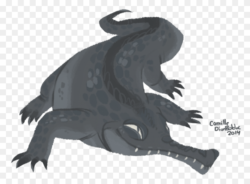 1280x916 Иллюстрация My Art Alligator Художник Иллюстрации Искусство Крокодила, Дракон, Животное Hd Png Скачать
