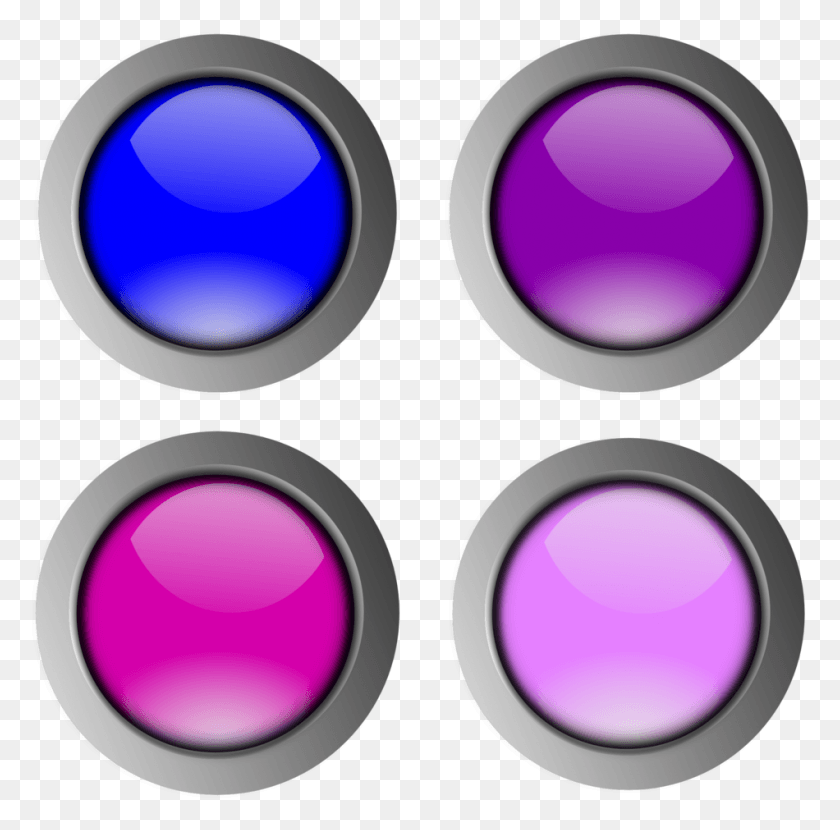 950x938 Illustration Of Colorful Blank Buttons Round In Button, Purple, Text, Cylinder HD PNG Download