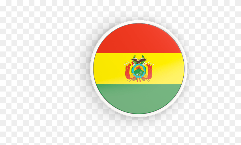 530x447 Illustration Of Flag Of Bolivia Bolivia Circle Flag, Label, Text, Logo HD PNG Download