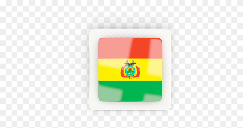 409x383 Illustration Of Flag Of Bolivia Crest, Text, Security, Label HD PNG Download