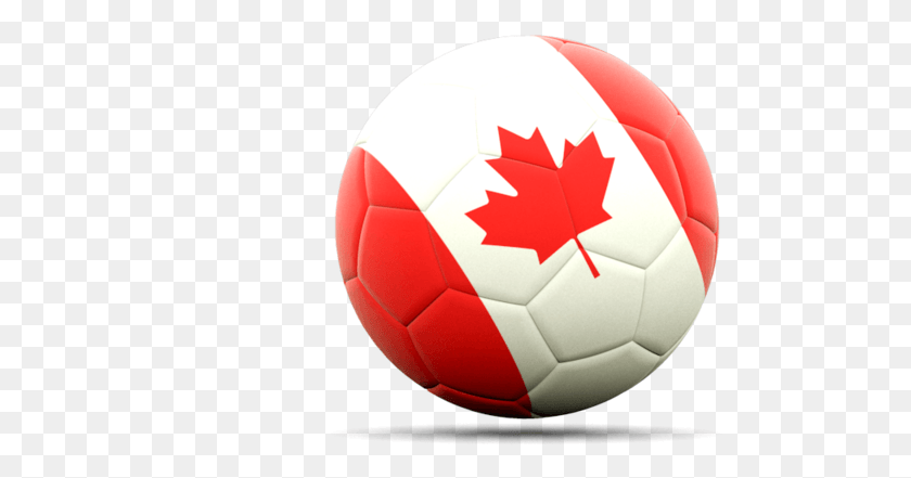497x381 Иллюстрация Флага Канады Канадский Флаг Футбольный Мяч, Мяч, Футбол, Футбол Png Скачать