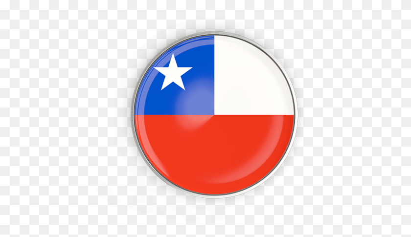 500x425 Illustration Of Flag Of Chile Chile Circle Flag, Symbol, Logo, Trademark HD PNG Download