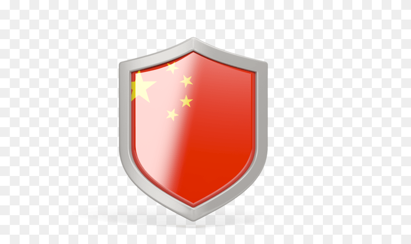 593x439 Illustration Of Flag Of China Chinese Flag Shield, Armor HD PNG Download