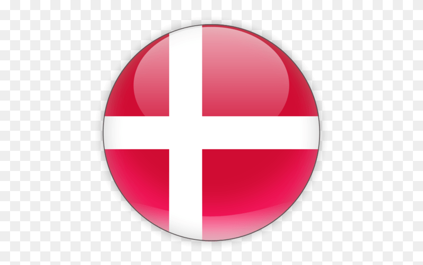 467x467 Иллюстрация Флага Дании Круглый Флаг Дании, Воздушный Шар, Мяч, Символ Hd Png Скачать