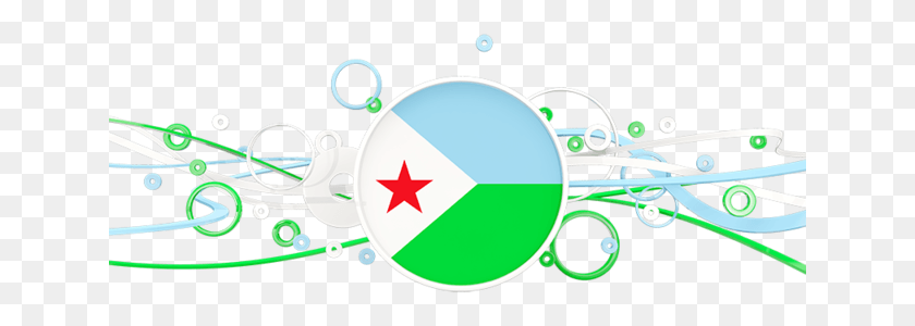 641x240 Illustration Of Flag Of Djibouti Lithuania Flag Wavy, Symbol, Star Symbol, Graphics HD PNG Download