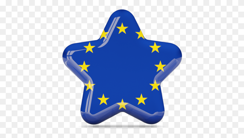 414x415 Illustration Of Flag Of European Union Qatar Flag Star, Symbol, Star Symbol, Hand HD PNG Download