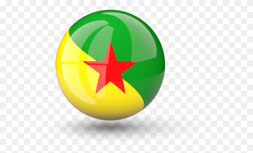 515x447 Illustration Of Flag Of French Guiana French Guiana Flag Icon, Symbol, Star Symbol, Balloon HD PNG Download