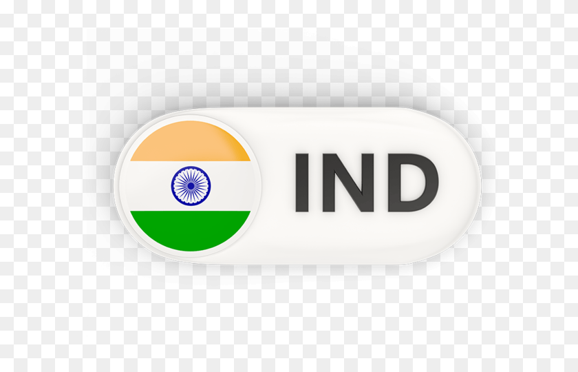617x480 Illustration Of Flag Of India Round Indian Flag Icon, Pill, Medication, Label HD PNG Download