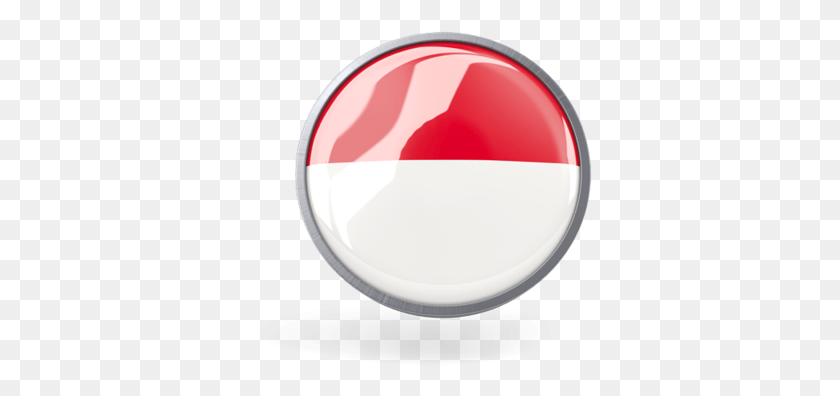 345x336 Illustration Of Flag Of Indonesia Circle, Sphere, Ball HD PNG Download