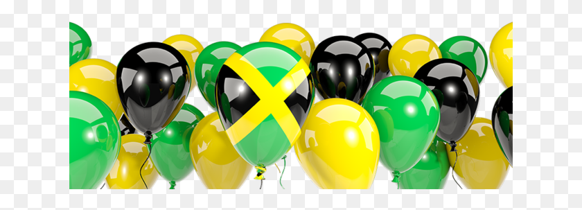 641x243 Иллюстрация Флага Ямайки Южноафриканские Воздушные Шары, Воздушный Шар, Мяч Png Скачать