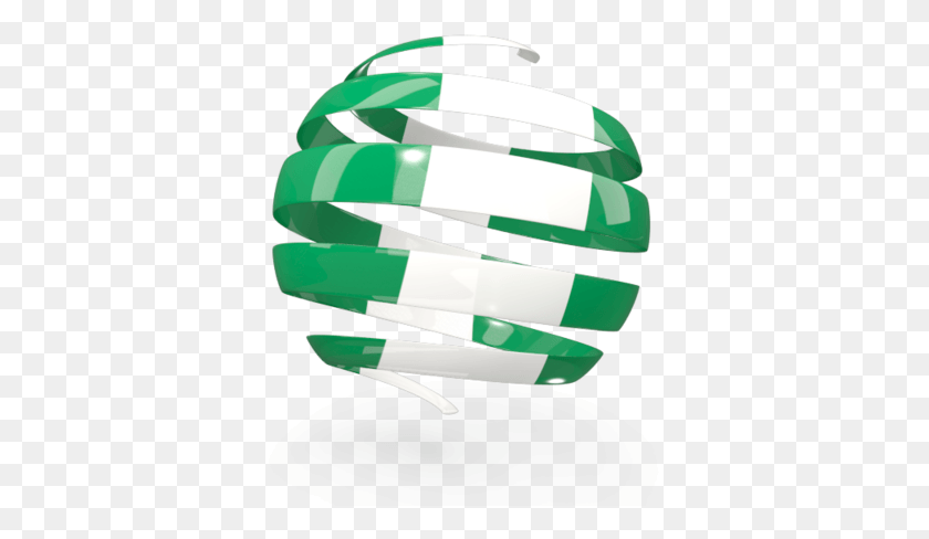 378x428 Illustration Of Flag Of Nigeria Nigeria Flag 3d, Pillow, Cushion, Fork HD PNG Download