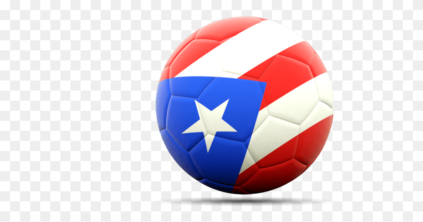 497x381 Illustration Of Flag Of Puerto Rico Puerto Rican Soccer Ball, Ball, Soccer, Football HD PNG Download