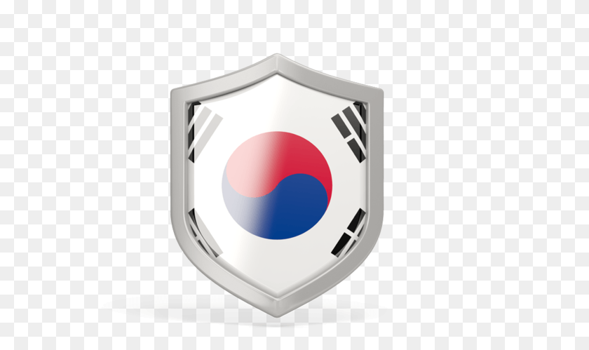 593x439 Иллюстрация Флага Южной Кореи Круг, Доспехи, Щит, Символ Hd Png Скачать