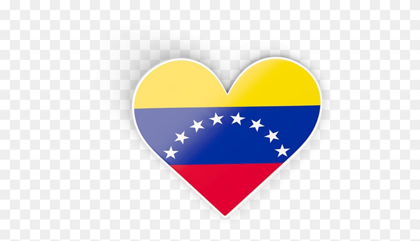497x423 Иллюстрация Флага Венесуэлы Венесуэльский Флаг Прозрачный, Сердце, Плектр, Треугольник Hd Png Скачать