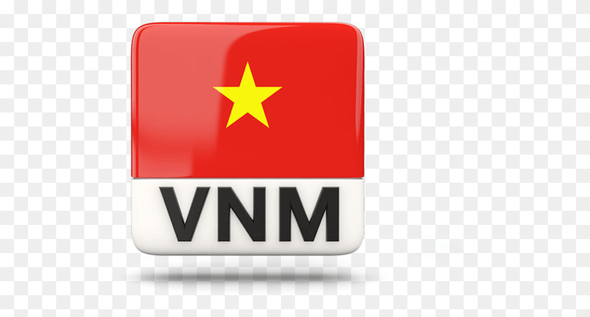 510x391 Illustration Of Flag Of Vietnam China Flag Icon Square, First Aid, Symbol, Star Symbol HD PNG Download