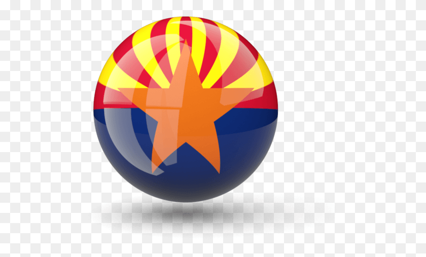 515x447 Illustration Of Flag Ofltbr Gt Arizona Sphere, Balloon, Ball, Symbol HD PNG Download