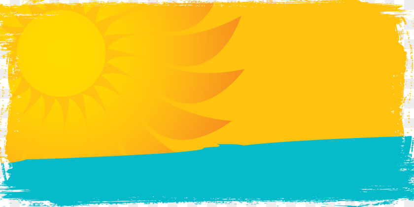 1200x600 Illustration Of Glowing Sun On Yellow Background With Aqua And Yellow Background, Art, Graphics, Sky, Texture Clipart PNG