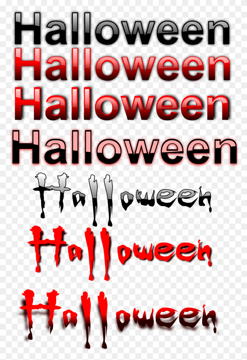 945x1410 Illustration Of Halloween Text Halloween, Alphabet, Word, Handwriting HD PNG Download