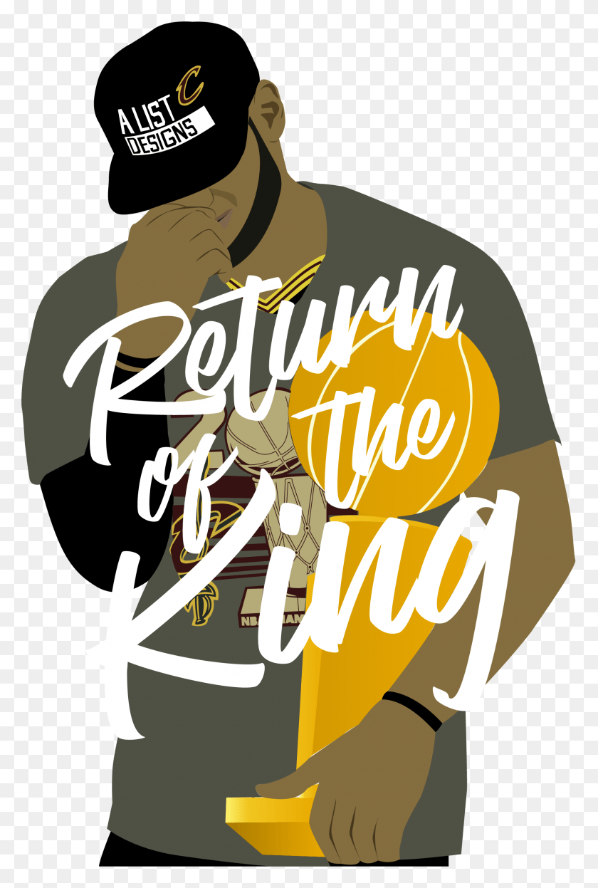 1810x2756 Illustration Of Nba Player Lebron James Holding The Return Of The King Lebron James, Poster, Advertisement, Person HD PNG Download
