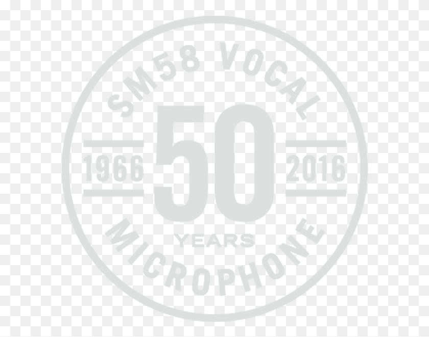 604x601 Illustration Shure Sm58 50th Anniversary Edition Circle, Label, Text, Number HD PNG Download