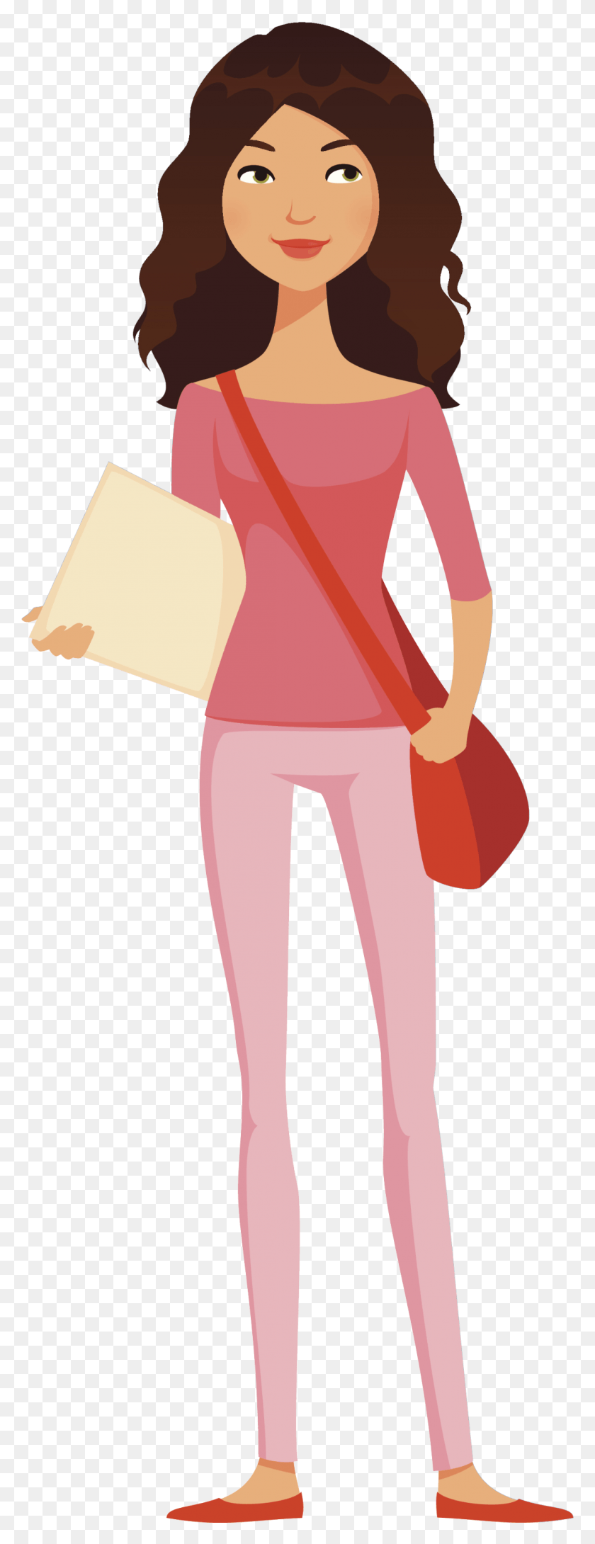 1112x3023 Illustrations And Clipart In High School You Learn Teenage Girl Clipart, Clothing, Apparel, Person HD PNG Download