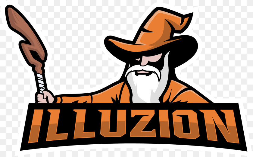 1677x1038 Illuzion Gaming Logo, Clothing, Hat, Person Clipart PNG