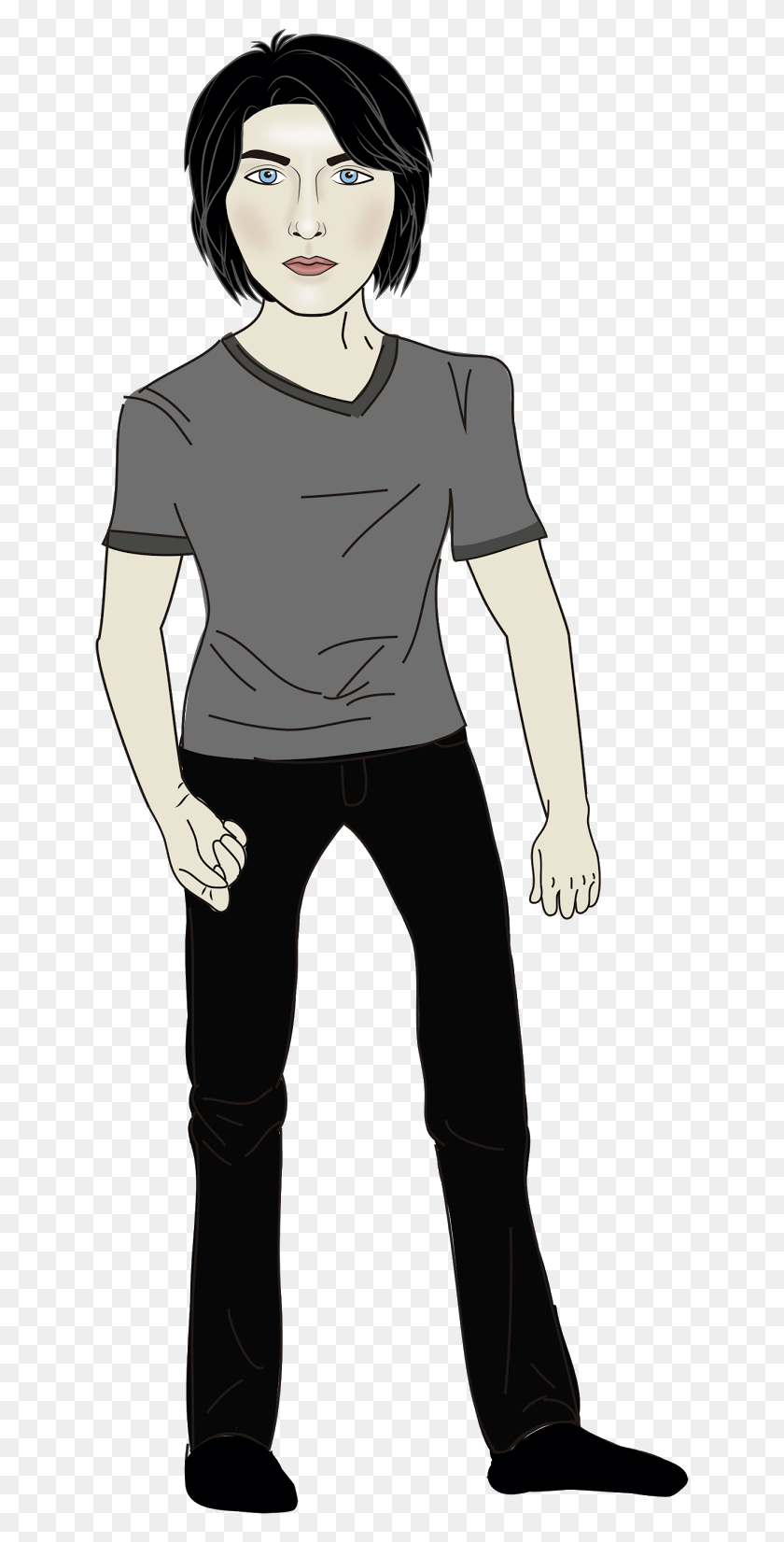 637x1591 Ilustracin Alec Lightwood Standing, Clothing, Apparel, Sleeve HD PNG Download