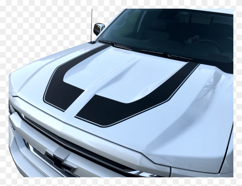 1000x750 Image 2018 Silverado Rally Stripes, Windshield, Car, Vehicle HD PNG Download