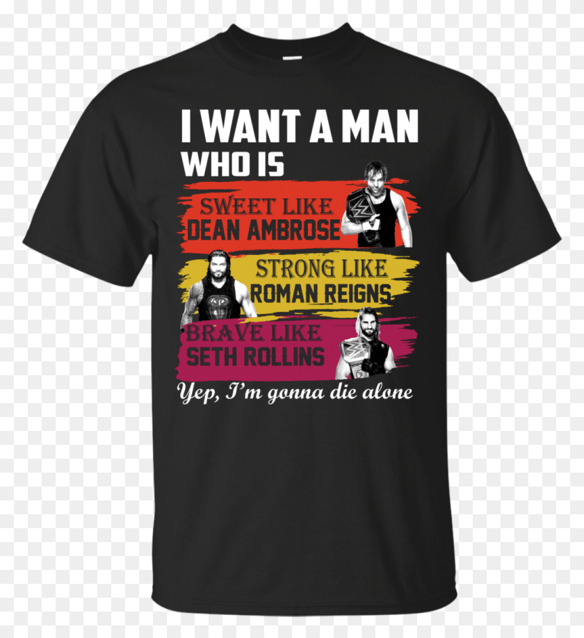 1039x1143 Image 650px I Want A Man Who Is Sweet Like Dean Ambrose 100 Day Of School Shirt For Boys, Clothing, Apparel, Person HD PNG Download