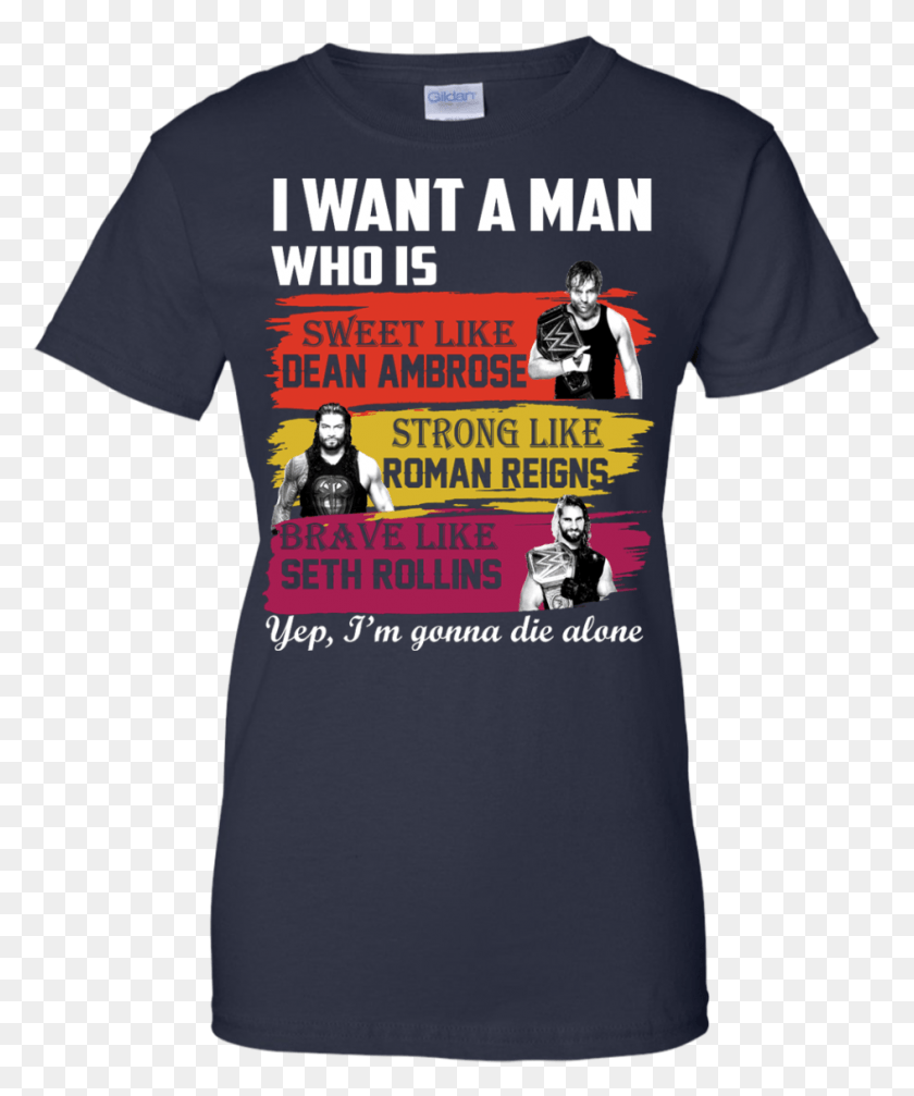 943x1146 Image 657px I Want A Man Who Is Sweet Like Dean Ambrose Shirt, Clothing, Apparel, Person HD PNG Download