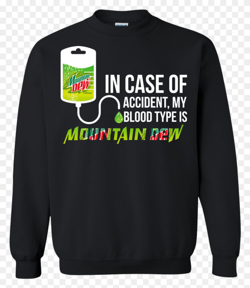 979x1143 Image 884 In Case Of Accident My Blood Type Is Mountain Sweatshirt, Clothing, Apparel, Sleeve HD PNG Download