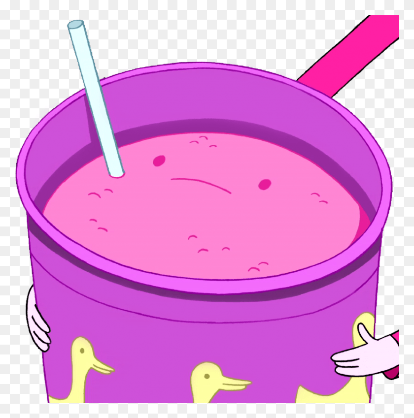 829x839 Image Adventure Time Wiki Fandom Powered Adventure Time Pink Milkshake, Juice, Beverage, Drink HD PNG Download
