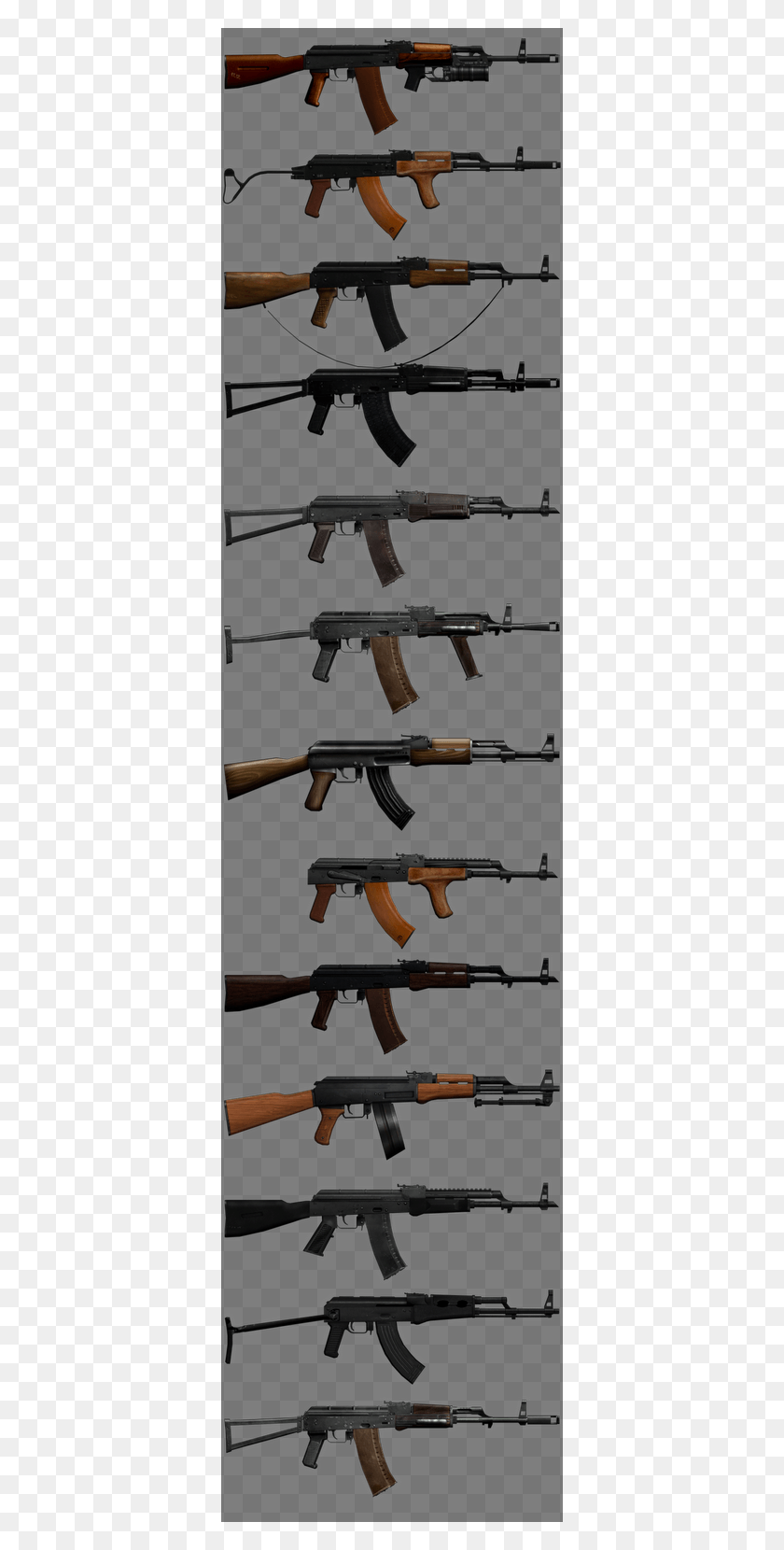 366x1600 Image Ak All Guns, Weapon, Weaponry, Gun HD PNG Download