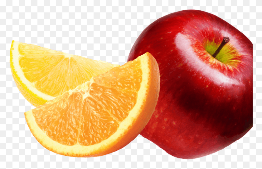 800x497 Image Apple And Orange, Fruit, Plant, Food HD PNG Download