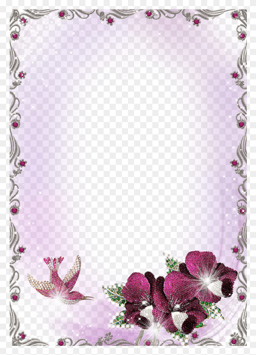 1131x1600 Image Background Border Design, Purple, Ornament, Pattern Descargar Hd Png