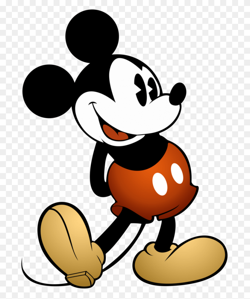 700x942 Image Black And White Stock Classic Mickey Mouse Design Of Mickey Mouse, Food, Animal, Amphiprion HD PNG Download