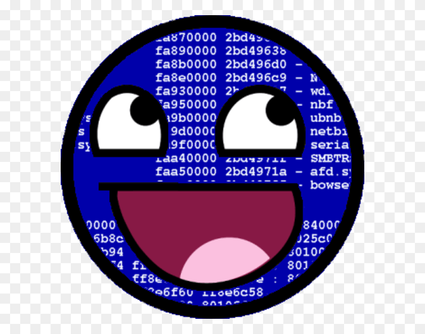 600x600 Descargar Png Imagen Pantalla Azul De La Muerte Conozca Su Meme Epic Happy Face Meme Gif, Urban, Security, Ciudad Hd Png