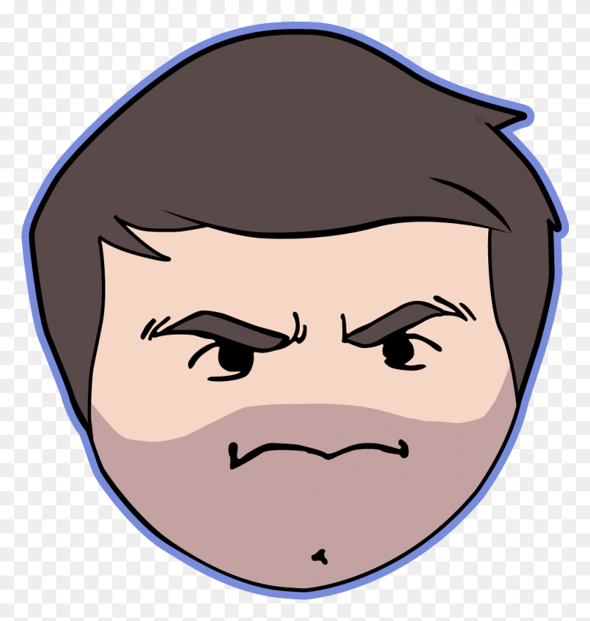 977x1034 Image Brian Brian Wecht Grump Head, Face, Label, Text HD PNG Download
