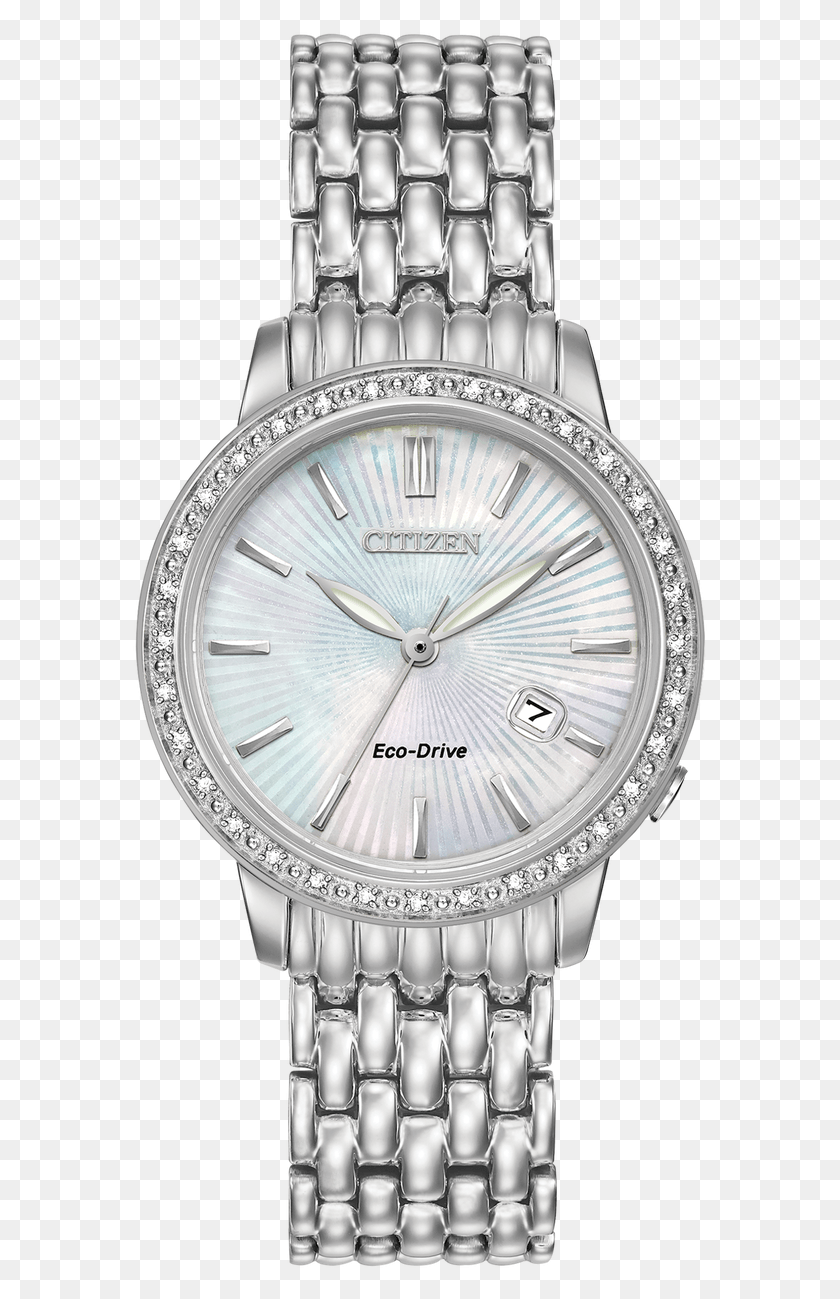 576x1239 Image Citizen Eco Drive Women39s Ew2280 58d Diamond Watch, Wristwatch, Clock Tower, Tower HD PNG Download